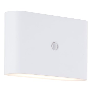 Brilliant - Lámpara de pared exterior recargable con sensor XINO LED/3W/5V 3600 mAh IP44 blanca