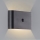 Brilliant - Lámpara de pared exterior recargable con sensor XINO LED/3W/5V 3600 mAh IP44 negra