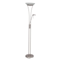 Brilliant - Lámpara de pie LED regulable FINN 2xLED/13W/230V cromo mate