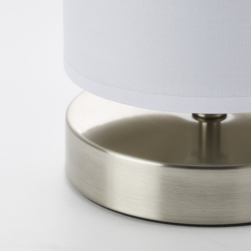 Brilliant - Lámpara de sobremesa CLARIE 1xE14/40W/230V cromo mate/blanco