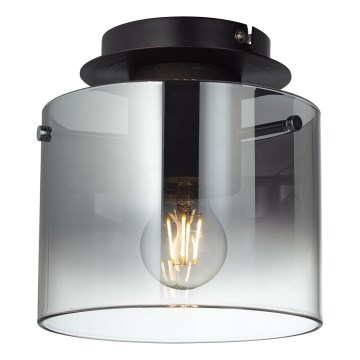 Brilliant - Lámpara de techo BETH 1xE27/60W/230V Ø 20 cm negro/ahumado