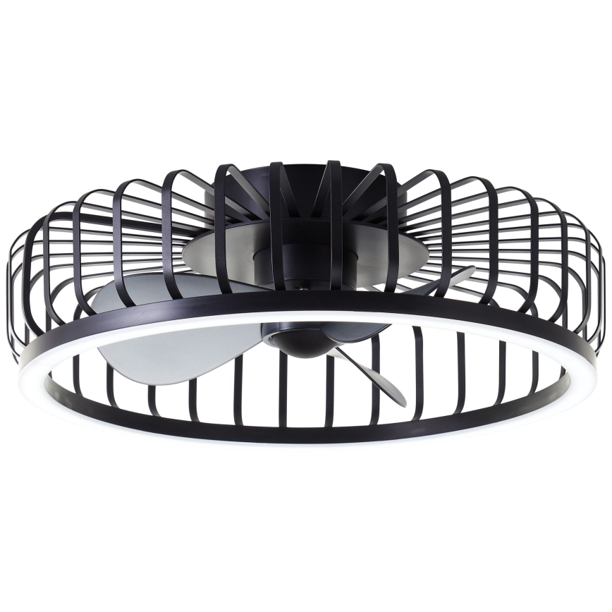 Brilliant - Lámpara de techo LED regulable con ventilador CAPO LED/36W/230V 2700-6500K Ø 48 cm negro + mando a distancia