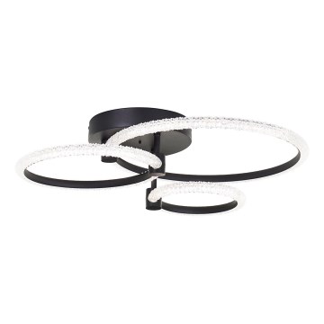 Brilliant - Lámpara de techo LED regulable AYDIN LED/34W/230V 3000-6500K negra + mando a distancia