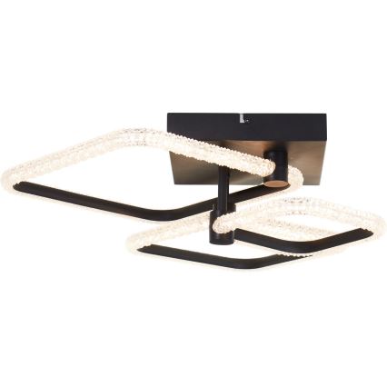 Brilliant - Lámpara de techo LED regulable AYDIN LED/30W/230V 3000-6500K negra + mando a distancia