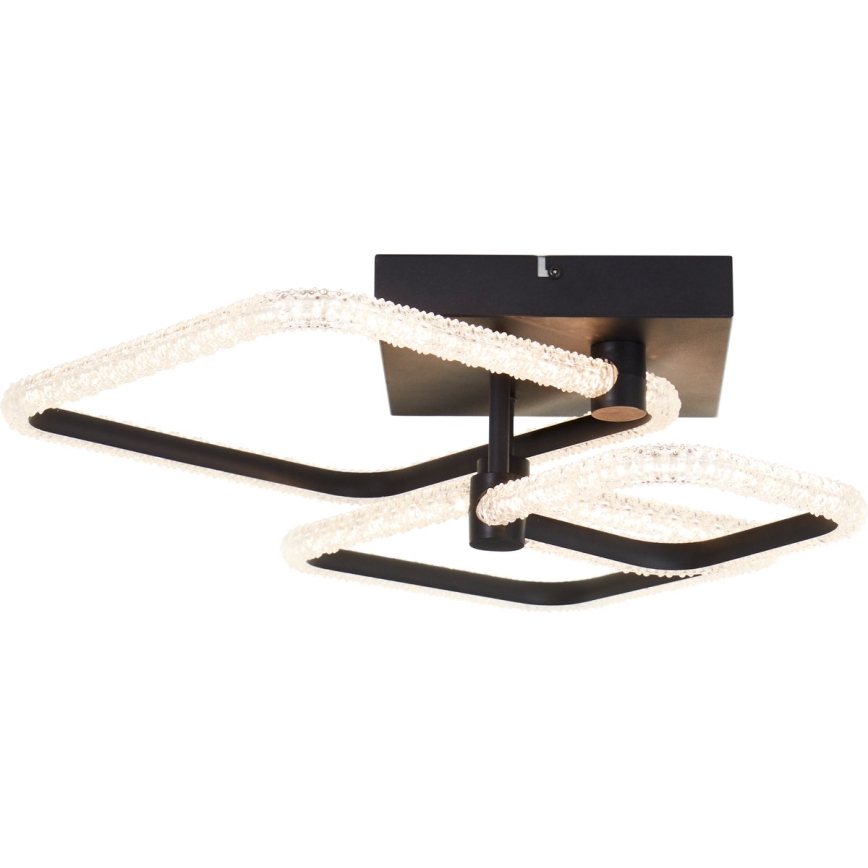 Brilliant - Lámpara de techo LED regulable AYDIN LED/30W/230V 3000-6500K negra + mando a distancia