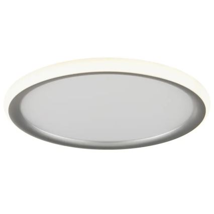 Brilliant - Lámpara de techo regulable CARLOZ LED/16W/230V Ø 30 cm blanco/gris