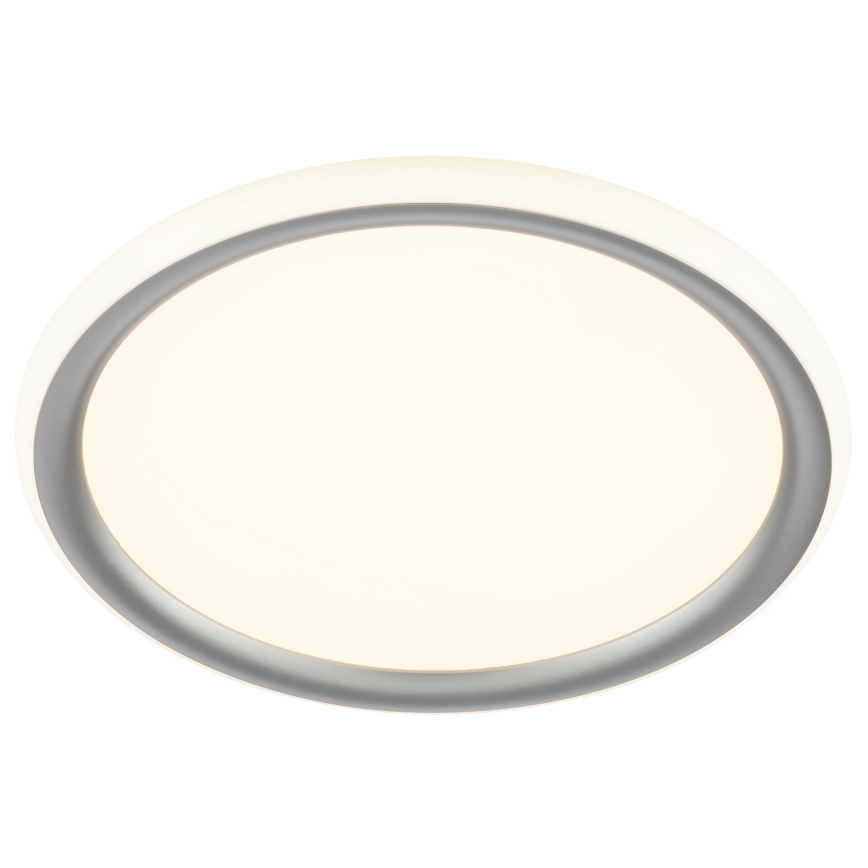 Brilliant - Lámpara de techo regulable CARLOZ LED/16W/230V Ø 30 cm blanco/gris