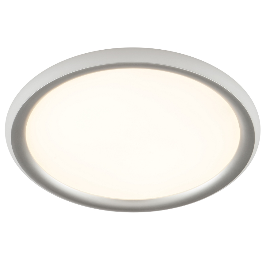 Brilliant - Lámpara de techo regulable CARLOZ LED/16W/230V Ø 30 cm blanco/gris