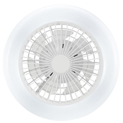 Brilliant - Luminaria de techo LED regulable con ventilador MONTERO LED/20W/230V 2700-6500K Ø 42 cm blanca + mando a distancia