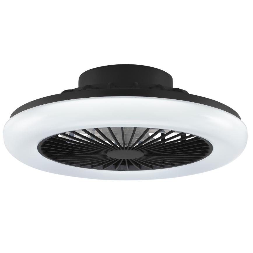 Brilliant - Luminaria de techo LED regulable con ventilador MONTERO LED/20W/230V 2700-6500K Ø 42 cm negra + mando a distancia