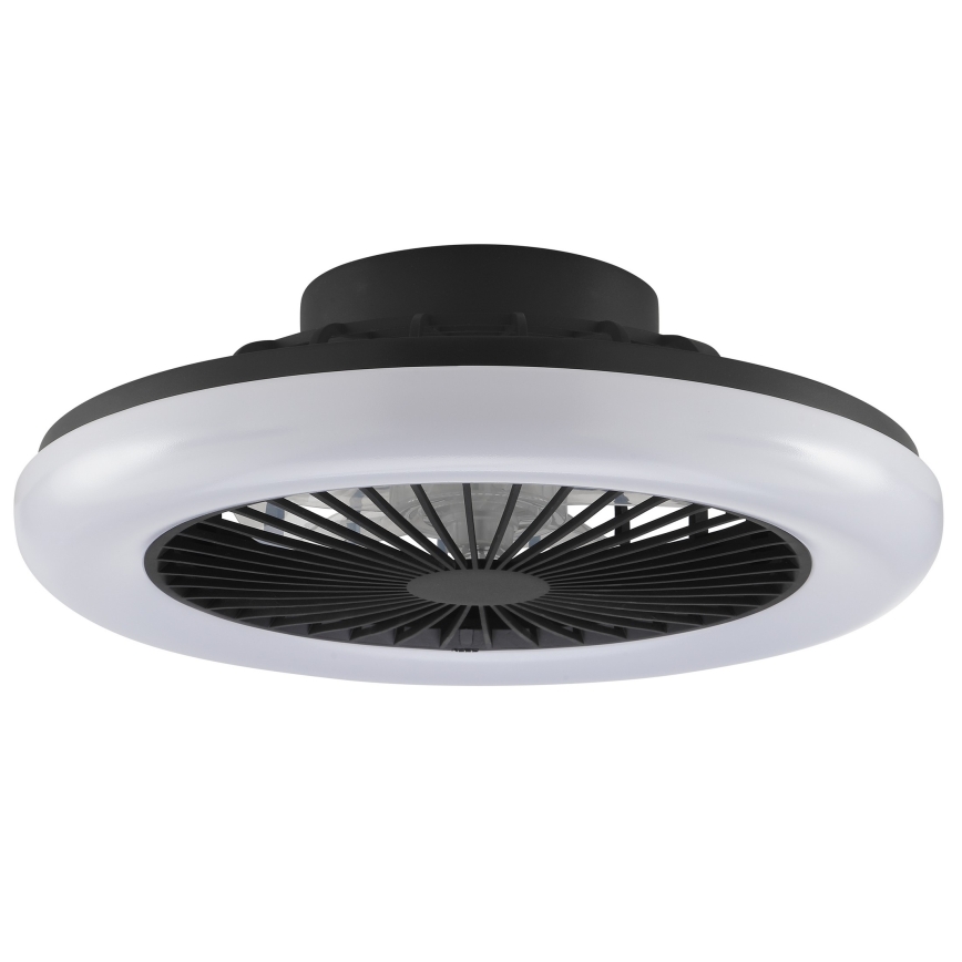 Brilliant - Luminaria de techo LED regulable con ventilador MONTERO LED/20W/230V 2700-6500K Ø 42 cm negra + mando a distancia
