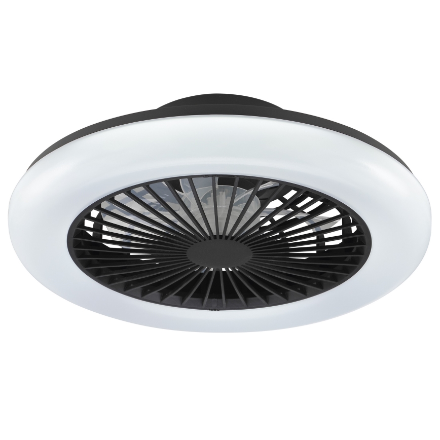 Brilliant - Luminaria de techo LED regulable con ventilador MONTERO LED/20W/230V 2700-6500K Ø 42 cm negra + mando a distancia