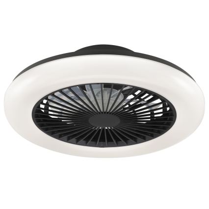 Brilliant - Luminaria de techo LED regulable con ventilador MONTERO LED/20W/230V 2700-6500K Ø 42 cm negra + mando a distancia