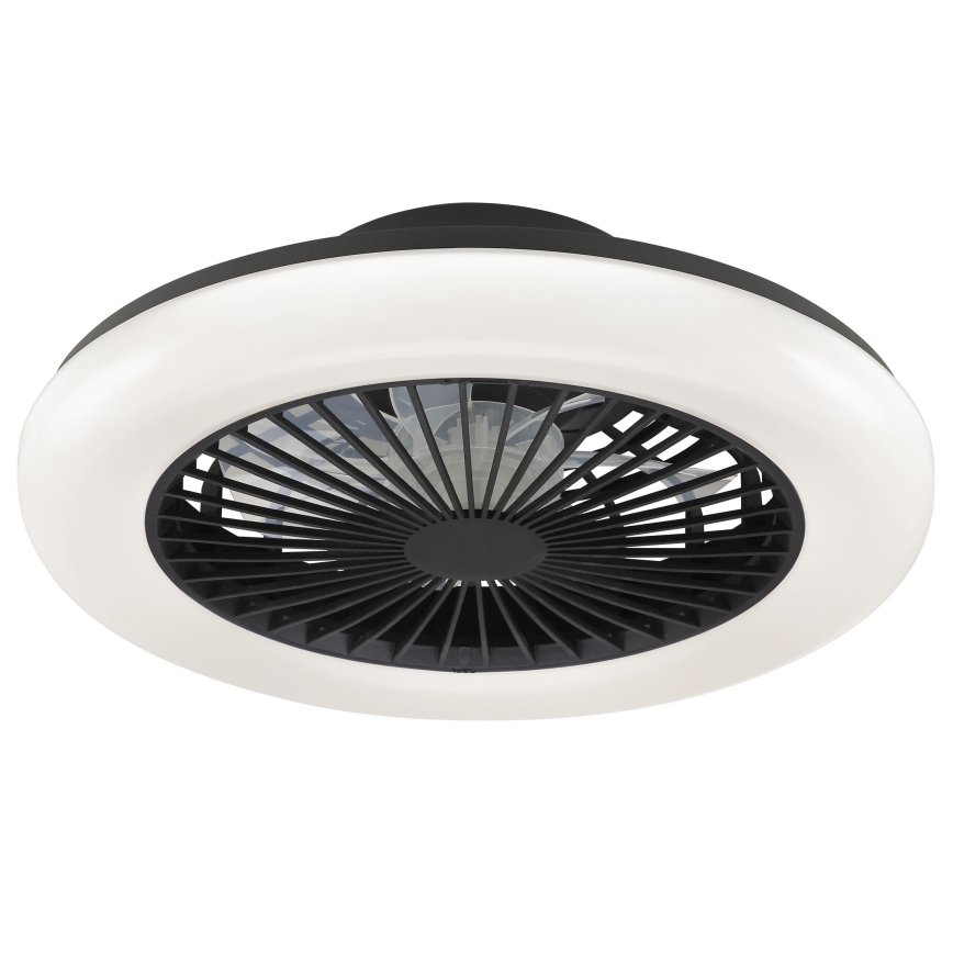 Brilliant - Luminaria de techo LED regulable con ventilador MONTERO LED/20W/230V 2700-6500K Ø 42 cm negra + mando a distancia