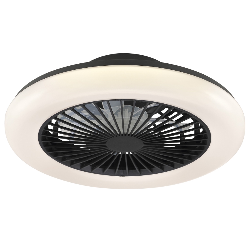 Brilliant - Luminaria de techo LED regulable con ventilador MONTERO LED/20W/230V 2700-6500K Ø 42 cm negra + mando a distancia