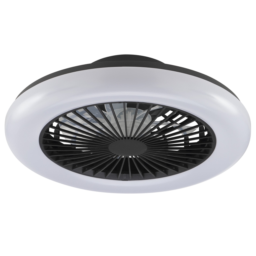 Brilliant - Luminaria de techo LED regulable con ventilador MONTERO LED/20W/230V 2700-6500K Ø 42 cm negra + mando a distancia