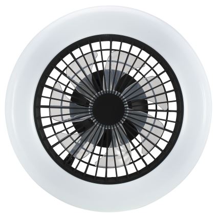Brilliant - Luminaria de techo LED regulable con ventilador MONTERO LED/20W/230V 2700-6500K Ø 42 cm negra + mando a distancia