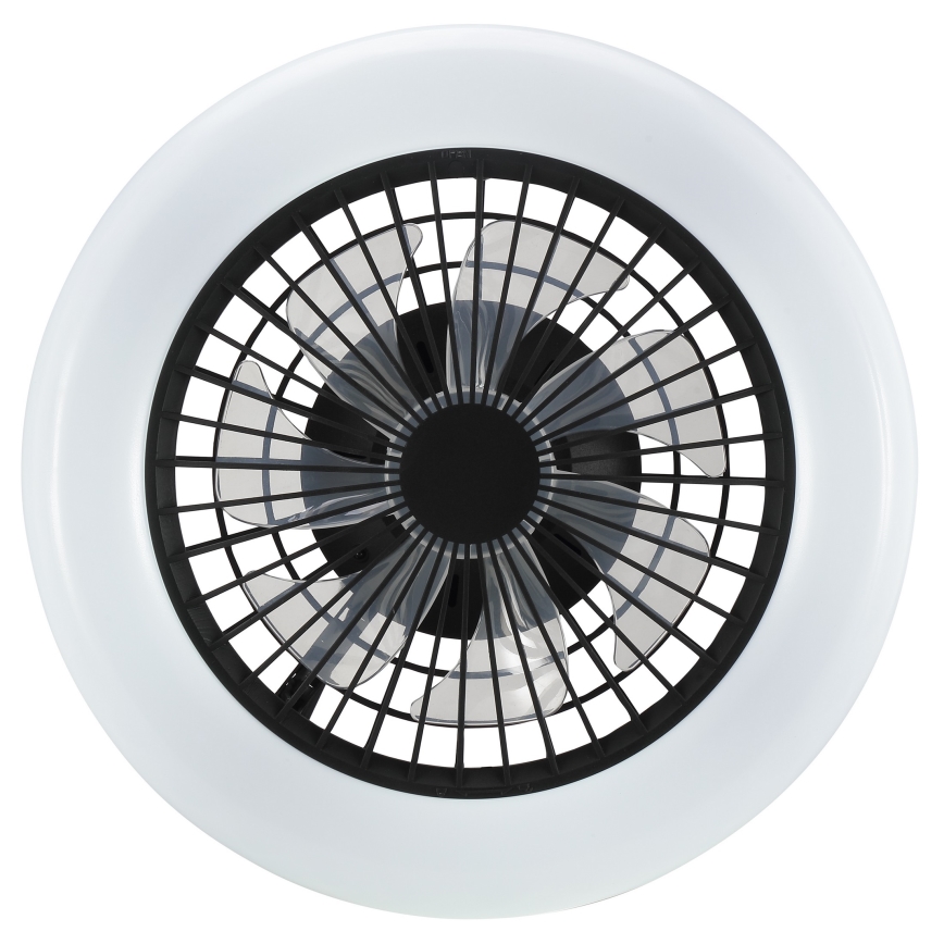 Brilliant - Luminaria de techo LED regulable con ventilador MONTERO LED/20W/230V 2700-6500K Ø 42 cm negra + mando a distancia