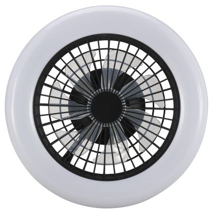 Brilliant - Luminaria de techo LED regulable con ventilador MONTERO LED/20W/230V 2700-6500K Ø 42 cm negra + mando a distancia