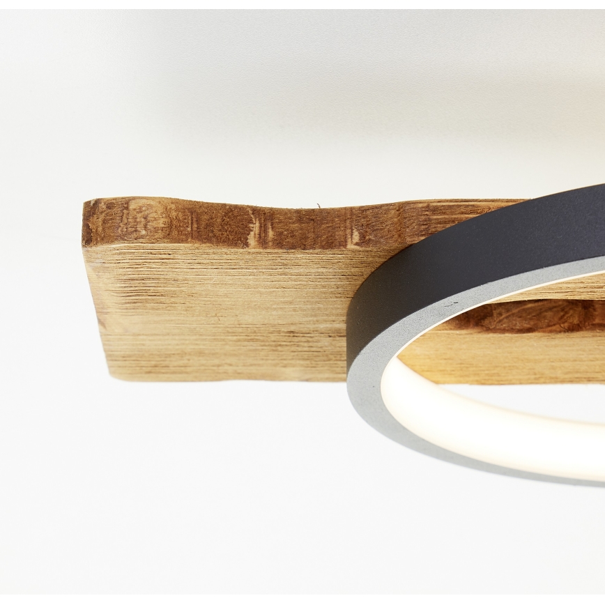Brilliant - LED Lámpara de techo regulable PIRUS LED/40W/230V 30x90 cm madera de hevea
