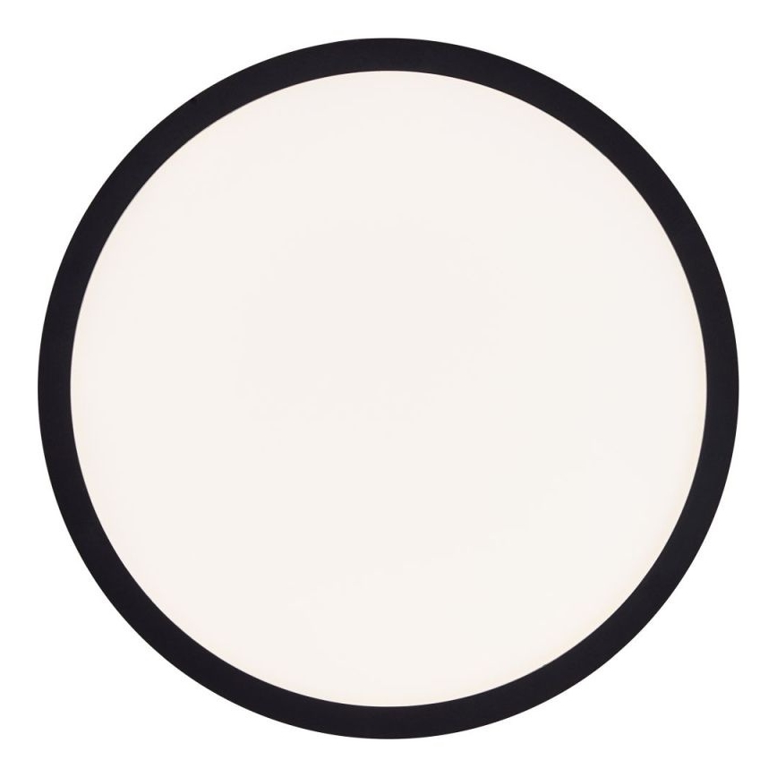 Brilliant - Lámpara de techo LED regulable SORELL LED/18W/230V 3000-6500K Ø 29 cm negra + mando a distancia