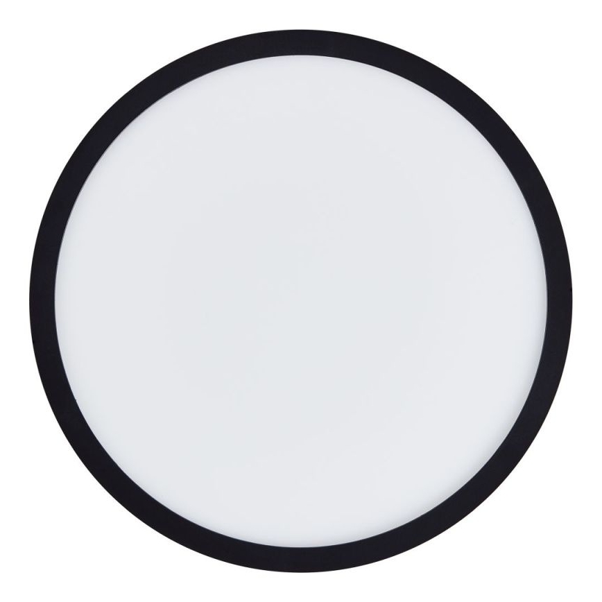 Brilliant - Lámpara de techo LED regulable SORELL LED/18W/230V 3000-6500K Ø 29 cm negra + mando a distancia