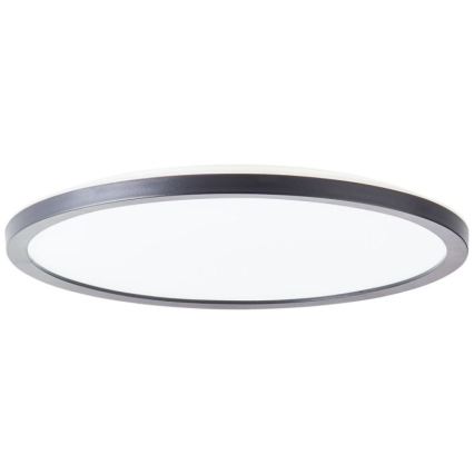 Brilliant - Lámpara de techo LED regulable SORELL LED/18W/230V 3000-6500K Ø 29 cm negra + mando a distancia