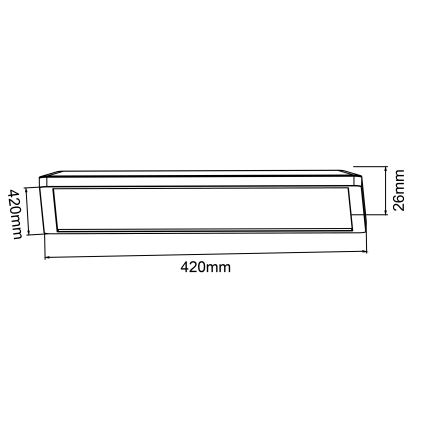 Brilliant - Plafón LED regulable SORELL LED/24/230V 3000-6500K 42x42 cm blanco + control remoto