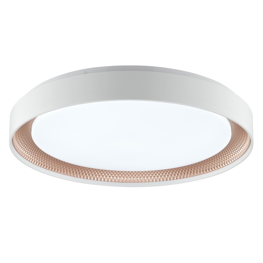 Brilliant - Luminaria de techo LED regulable WALDO LED/36W/230V 3000-6500K Ø 48,5 cm blanco/oro rosa + mando a distancia