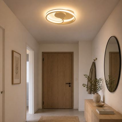 Brilliant - Plafón LED REVOLA LED/33W/230V 3000/4000/6500K, diámetro 40 cm, beige