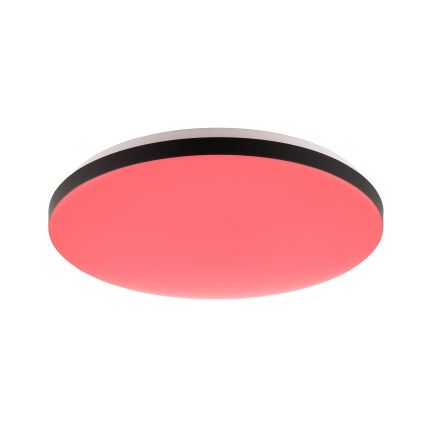 Brilliant - Luminaria de techo LED RGBW regulable LIVIO LED/20W/230V 3000-6500K diámetro 38,5 cm negro + mando a distancia