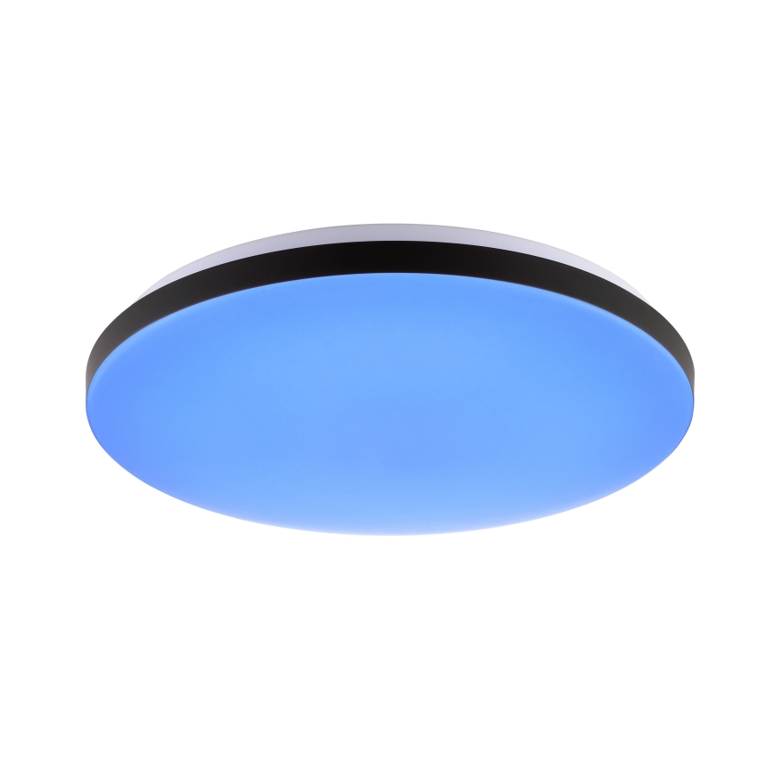 Brilliant - Luminaria de techo LED RGBW regulable LIVIO LED/20W/230V 3000-6500K diámetro 38,5 cm negro + mando a distancia