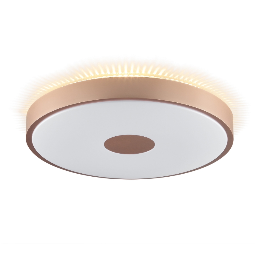 Brilliant - Lámpara de techo LED TAVIS LED/24W/230V Ø 44,5 cm oro rosado