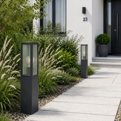 Brilliant - Lámpara exterior GETTA 1xE27/20W/230V 50 cm IP44 negra