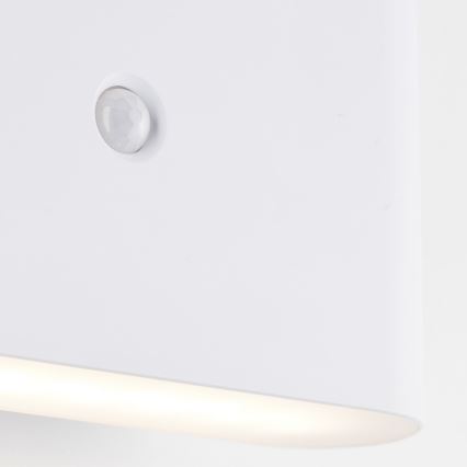 Brilliant - Lámpara de pared exterior recargable con sensor XINO LED/3W/5V 3600 mAh IP44 blanca
