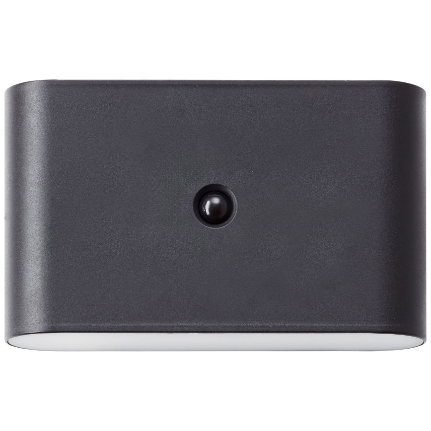 Brilliant - Lámpara de pared exterior recargable con sensor XINO LED/3W/5V 3600 mAh IP44 negra