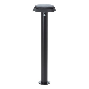 Brilliant - Lámpara solar LED con sensor ALVERO LED/4W/3,7V 2000 mAh 70 cm IP44 negro