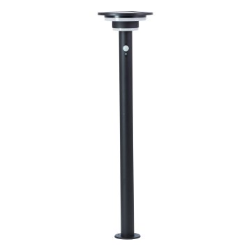 Brilliant - Lámpara solar LED con sensor GARVINA LED/3W/3,7V 2000 mAh 85 cm IP44 negro