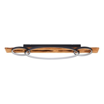 Brilliant - LED Lámpara de techo regulable PIRUS LED/40W/230V 30x90 cm madera de hevea