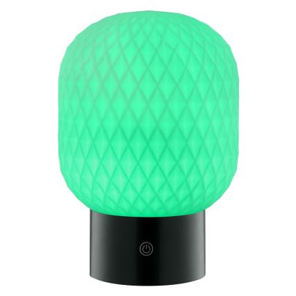 Brilliant - Lámpara de mesa para exterior LED RGBW regulable, recargable y táctil SARASTRO LED/3W/5V 2700K 1800 mAh IP44 blanca