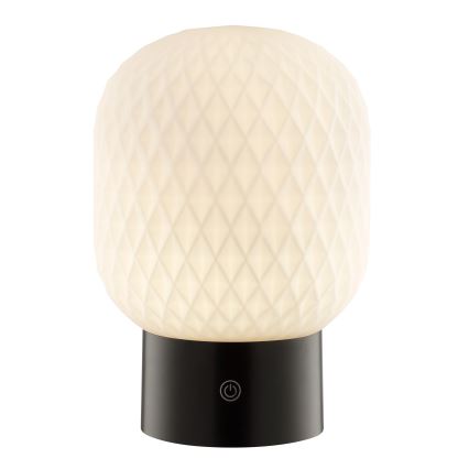 Brilliant - Lámpara de mesa para exterior LED RGBW regulable, recargable y táctil SARASTRO LED/3W/5V 2700K 1800 mAh IP44 blanca
