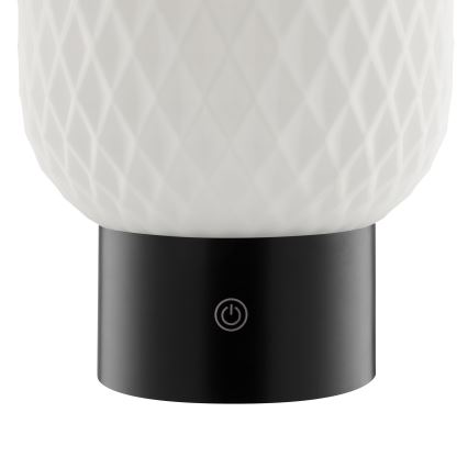 Brilliant - Lámpara de mesa para exterior LED RGBW regulable, recargable y táctil SARASTRO LED/3W/5V 2700K 1800 mAh IP44 blanca