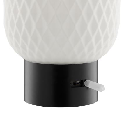 Brilliant - Lámpara de mesa para exterior LED RGBW regulable, recargable y táctil SARASTRO LED/3W/5V 2700K 1800 mAh IP44 blanca