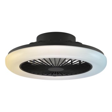 Brilliant - Luminaria de techo LED regulable con ventilador MONTERO LED/20W/230V 2700-6500K Ø 42 cm negra + mando a distancia