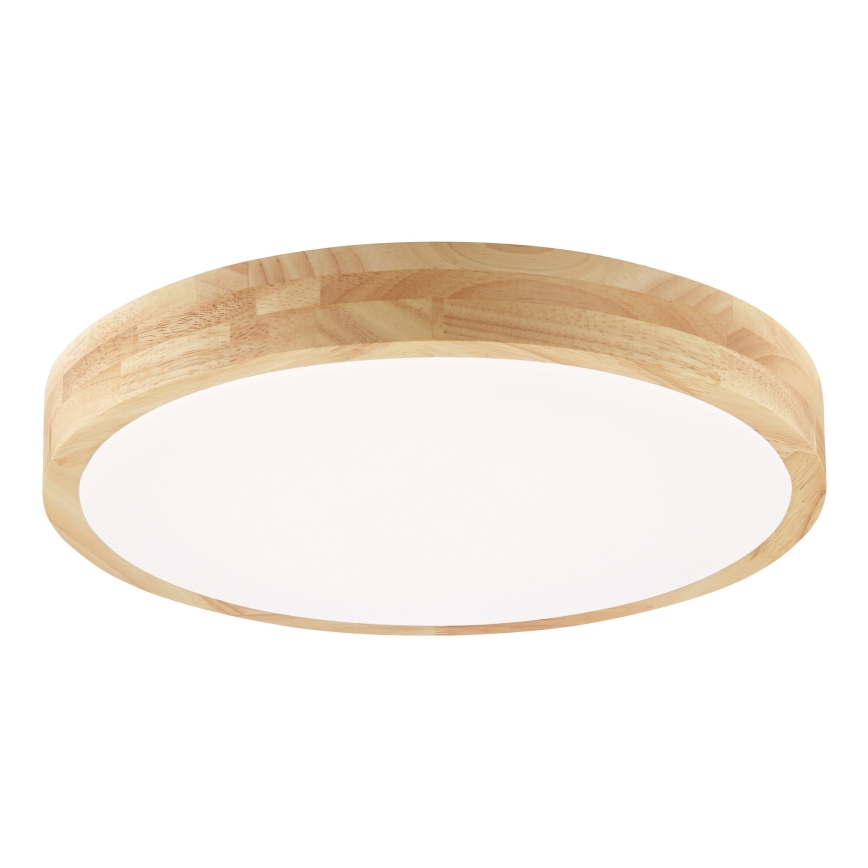 Brilliant - Luminaria de techo LED para baño MOREEN LED/18W/230V 2700/4000/6500K Ø 34 cm IP44, madera de caucho