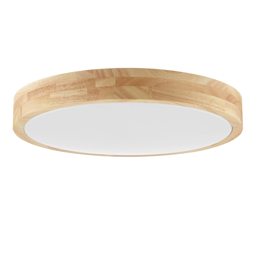 Brilliant - Luminaria de techo LED para baño MOREEN LED/18W/230V 2700/4000/6500K Ø 34 cm IP44, madera de caucho