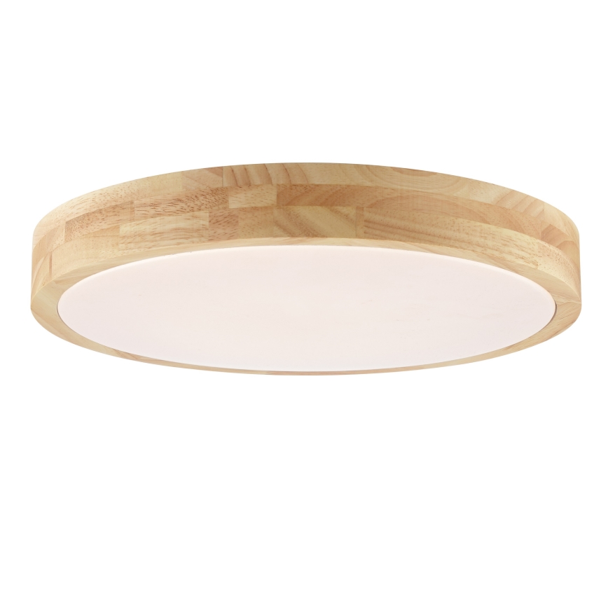 Brilliant - Luminaria de techo LED para baño MOREEN LED/18W/230V 2700/4000/6500K Ø 34 cm IP44, madera de caucho