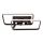 Brilliant - Plafón LED regulable DALIDA LED/54W/230V 3000-6500K 45,2x66 cm negro + control remoto