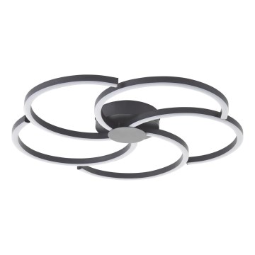 Brilliant - Plafón LED regulable FICO LED/32W/230V diá. 57 cm negro
