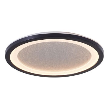 Brilliant - Plafón LED regulable MOSAKO LED/20W/230V 2700K diá. 29,5 cm negro